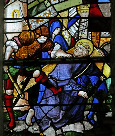Okno w0 zobrazující Via Crucis od French School