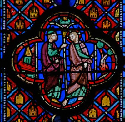 Window w10 Podobenství o révě Ez XV od French School