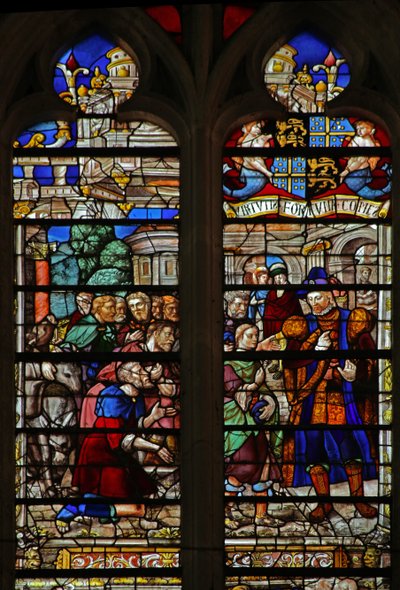 Okno w119 zobrazující Josefa poznává své bratry od French School
