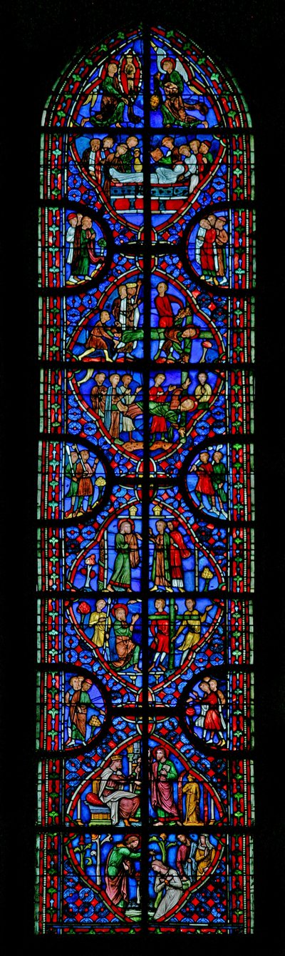 Okno w11 zobrazující mučednictví St Andrews od French School
