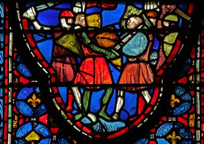 Window w15 Holy Relics: Heraclius bojuje proti Croesovi synovi od French School