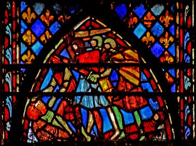 Okno w3 Vítězství Izraelitů nad Madianity Otupělý XXX1 7 od French School