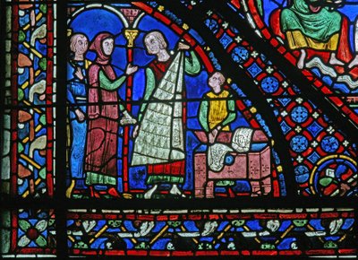 Fenster w5 mit Stiftern - Kürschner von French School