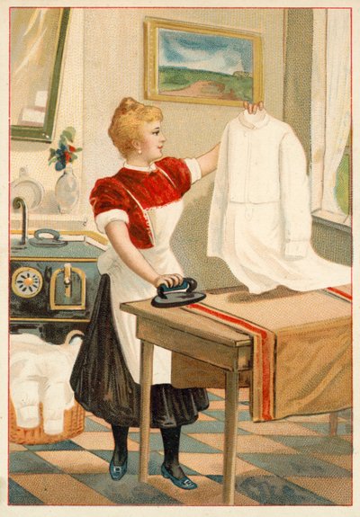 Žehlení pro ženy (chromolitho) od French School