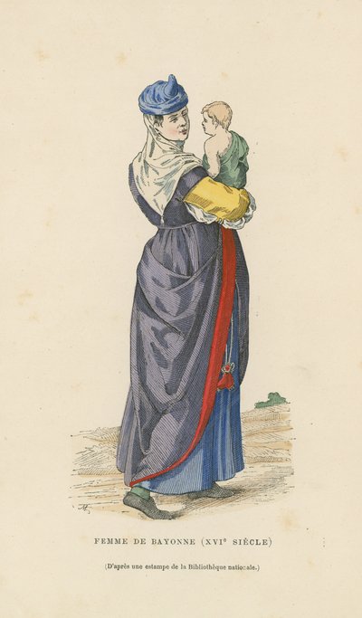 Žena z Bayonne, 16. století od French School