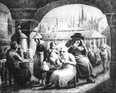 Žena prodávající kávu, c. 1820 od French School