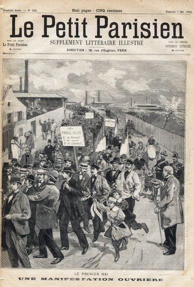 Dělnická demonstrace 1. května od French School