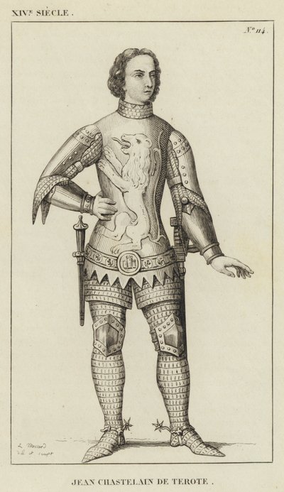 XIV století, Jean Chastelain de Terote (rytina) od French School
