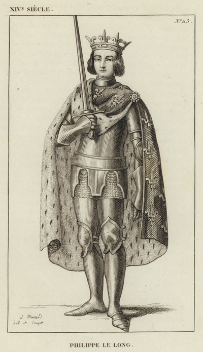 XIV století, Philippe le Long (rytina) od French School