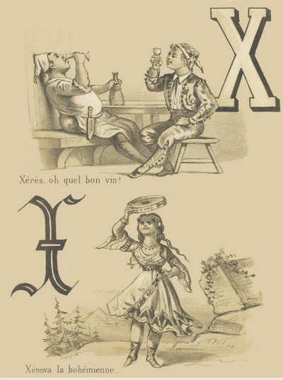 X: Xeres, jaké dobré víno! /Xenova the Bohemian od French School