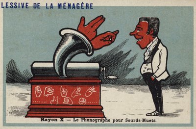 Rentgenové záření - fonograf pro hluchoněmé od French School