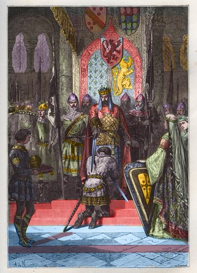 rytířství - The Accolade - La Chevalerie - Hebkost rytíře - L