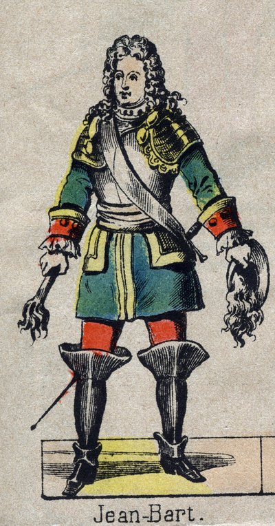 portrét Jeana Barta (1650-1702), francouzského námořníka, lupiče. Obrázek Epinal z konce 19. století. od French School