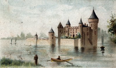 pohled na Chateau de la Brede (Gironde). od French School