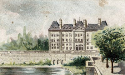 pohled na hrad Meudon (Seine a Oise). od French School