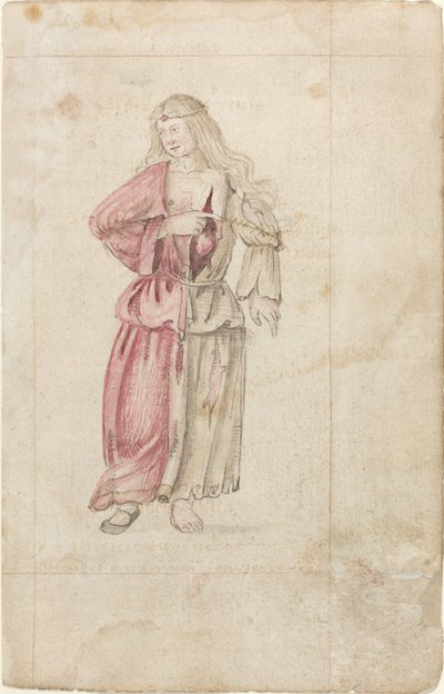 Personifikace přátelství (Amicitia) [fol. 2 recto] od French early 16th Century