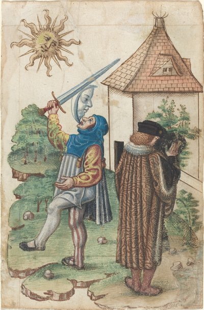 „Nemluvte proti slunci“ a „Nedělejte vodu proti slunci“ [fol. 39 recto] od French early 16th Century