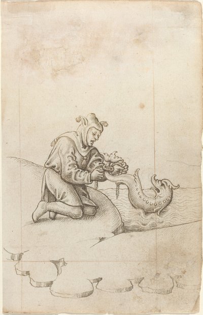 "Vážeš delfína za ocas" [fol. 17 recto] od French early 16th Century
