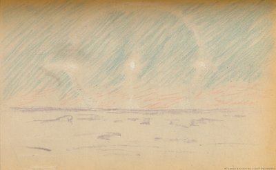 Měsíční prstenec s předstíranými měsíci a návrh horizontálních os, 24. listopadu 1893, 1987 od Fridtjof Nansen