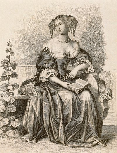 Portrét paní de Sevigne od Friedrich (after) Bouterwek