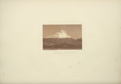Mountains of Jlinissa, kreslil Gmelin, ryl bu Arnold, ilustrace z „Pohledy na Kordillery a památníky domorodých národů Ameriky“ od Alexandra von Humboldta a Aime Bonpland od Friedrich Alexander Baron von (after) Humboldt