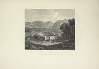Ynca-Chungana, ze zahrady Inků poblíž Canar, kreslil Gmelin, ryl Morel, ilustrace z „Pohledy na Kordillery a památky domorodých národů Ameriky“ od Alexandra von Humboldta a Aime Bonplanda od Friedrich Alexander Baron von (after) Humboldt