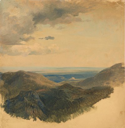 Pohled na údolí Dunaje od Friedrich August Mathias Gauermann