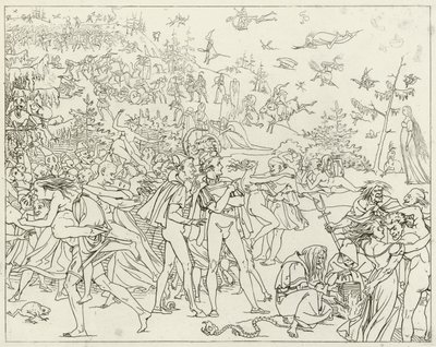 Ilustrace k filmu Goethes Faust od Friedrich August Moritz Retzsch
