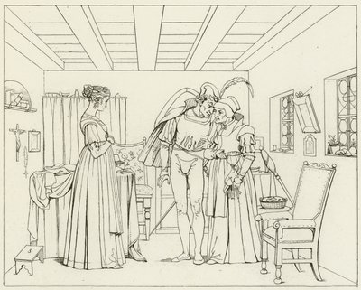 Ilustrace k filmu Goethes Faust od Friedrich August Moritz Retzsch