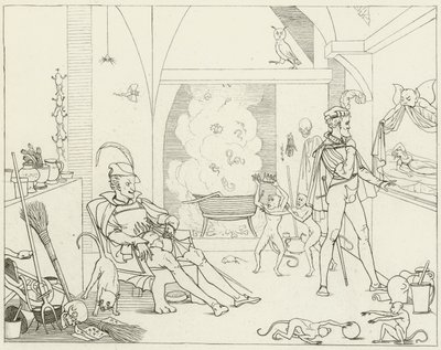 Ilustrace k filmu Goethes Faust od Friedrich August Moritz Retzsch