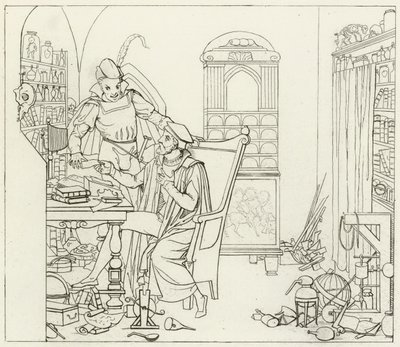 Ilustrace k filmu Goethes Faust od Friedrich August Moritz Retzsch