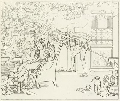 Ilustrace k filmu Goethes Faust od Friedrich August Moritz Retzsch