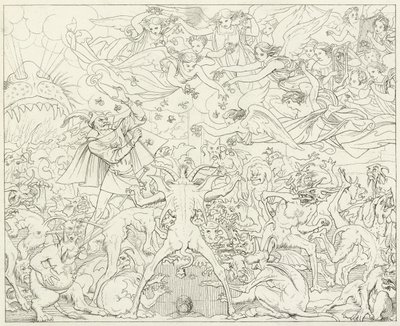 Ilustrace k filmu Goethes Faust od Friedrich August Moritz Retzsch