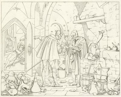 Ilustrace k filmu Goethes Faust od Friedrich August Moritz Retzsch