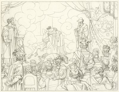 Ilustrace k filmu Goethes Faust od Friedrich August Moritz Retzsch