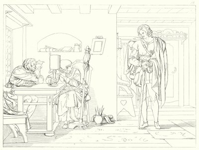 Ilustrace k Schillerově Lied von der Glocke, aneb The Song Of The Bell (rytina) od Friedrich August Moritz Retzsch