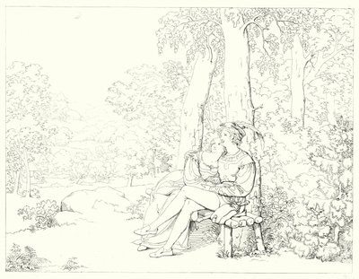 Ilustrace k Schillerově Lied von der Glocke, aneb The Song Of The Bell (rytina) od Friedrich August Moritz Retzsch