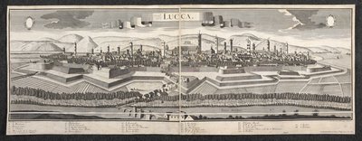 Pohled na Luccu od Friedrich Bernhard Werner