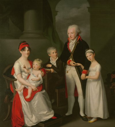 Marc Andre Souchay (1759-1814) a jeho rodina, kolem roku 1805 od Friedrich Carl Groger
