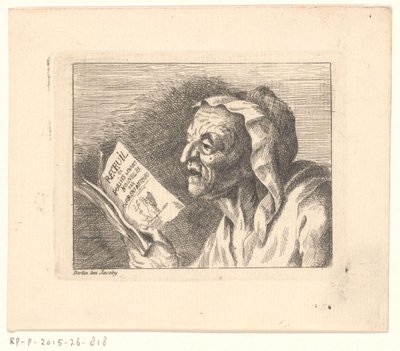 Busta staré ženy se zpěvníkem v rukou od Friedrich Christian Gottlieb Geyser (possibly)
