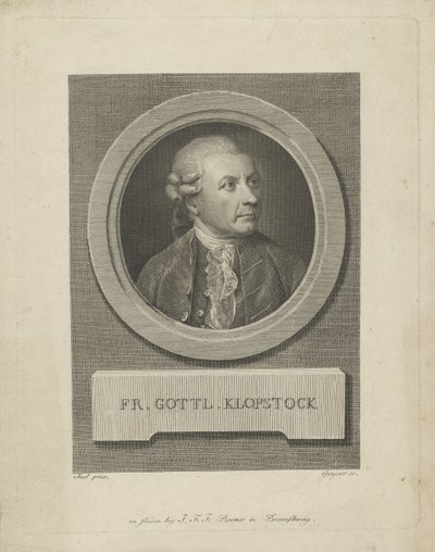 Portrét Friedricha Gottlieba Klopstocka 1724-1803, c. 1790. od Friedrich Christian Gottlieb Geyser