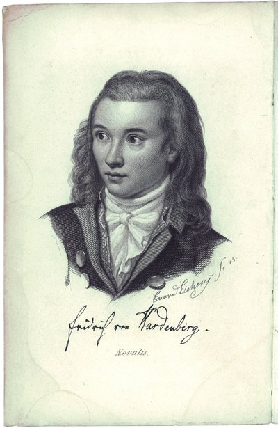 Portrét básníka Novalise 1772-1801, 1845 od Friedrich Eduard Eichens
