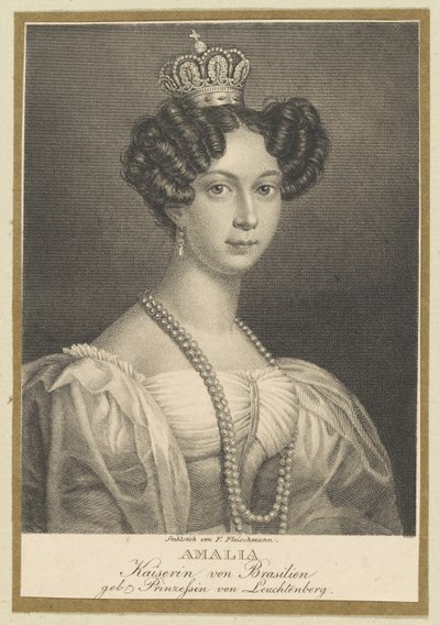 Amélie z Leuchtenbergu 1812-1873, císařovna Brazílie, 1830. od Friedrich Fleischmann