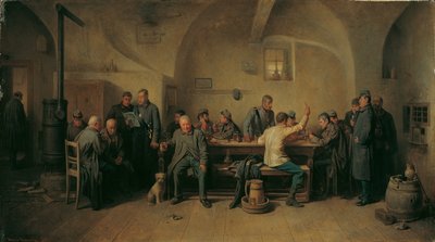 Vojáci v kantýně od Friedrich Friedländer Ritter von Malheim