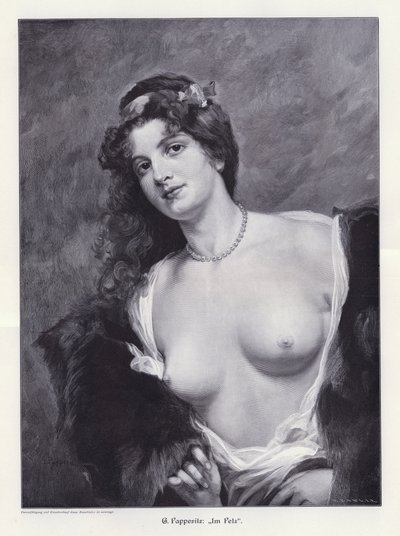 In Fur (rytina) od Friedrich Georg Papperitz