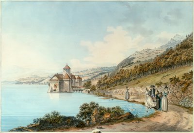 Hrad Chillon od Friedrich Georg Wexelberg