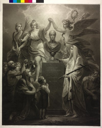 Apoteóza císaře Františka II. - Požehnání míru od Friedrich Heinrich Fuger