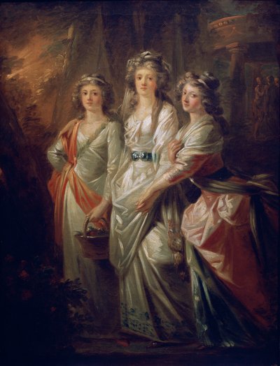 Hraběnky Elisabeth, Christiane a Marie Karoline von Thun od Friedrich Heinrich Fuger