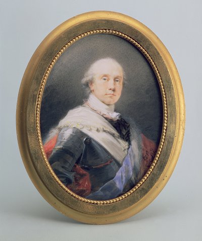 Portrét prince Karla Mikuláše Othona z Nassau-Siegen, 1790 (kvaš na slonovině) od Friedrich Heinrich Fuger