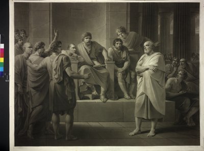 Sokrates před soudci od Friedrich Heinrich Fuger